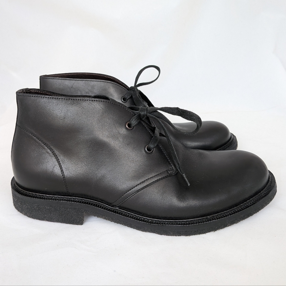 Bottega Veneta Blk Leather Men's Boots